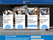 Tablet Screenshot of cincoyaccion.com